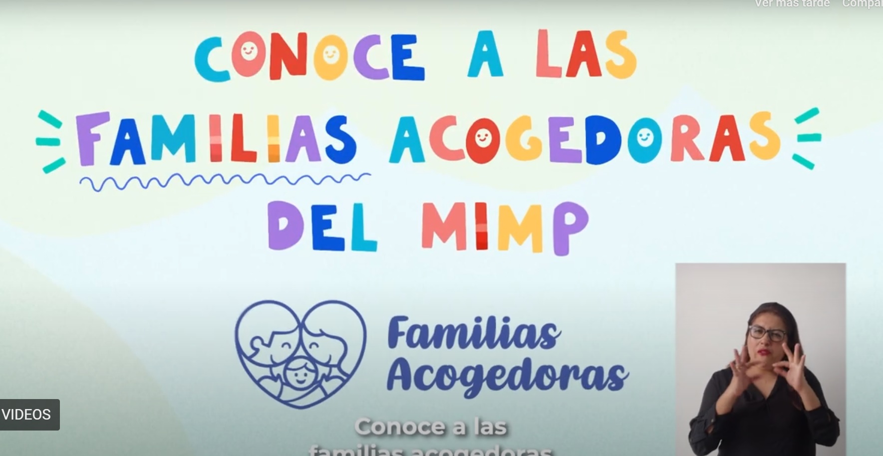 Familias Acogeodras-Video Informativo